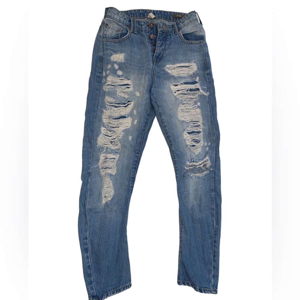 Shaped Waist Boyfriend Jeans